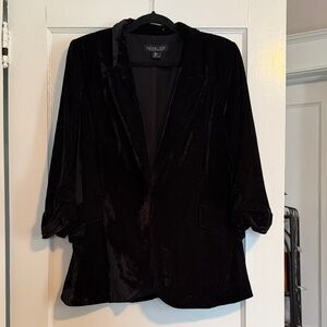 Rachel Zoe Women's Elegant Black Velvet Blazer